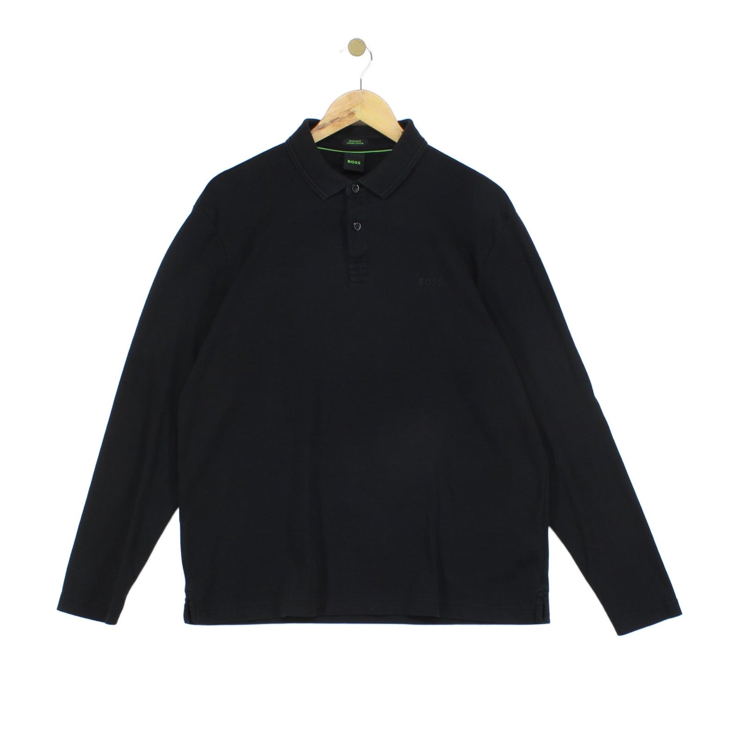 Mens Polo Shirt Long Sleeve Regular Fit