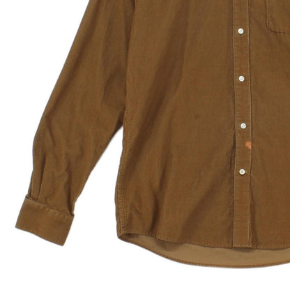 Mens Corduroy Shirt Tailored Button Up