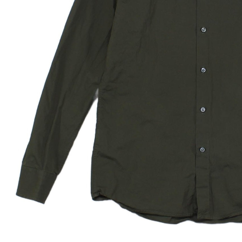 Mens Shirt Slim Fit Tailored Long Sleeve