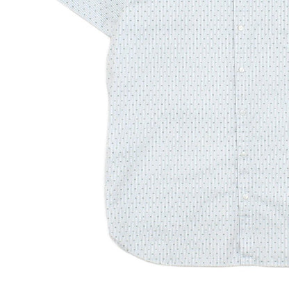 Mens Shirt Slim Fit Short Sleeve Button Up