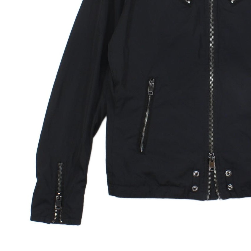 Mens Bomber Jacket Full Zip Biker