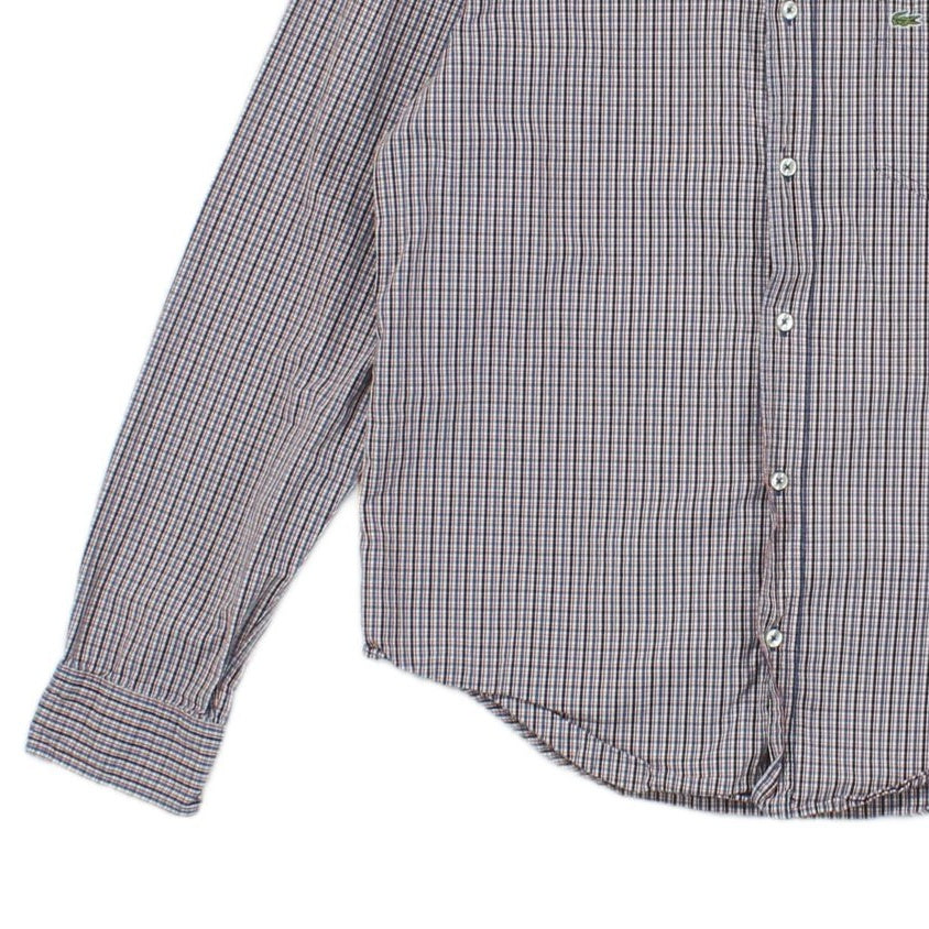 Mens Check Shirt Long Sleeve Classic Cotton