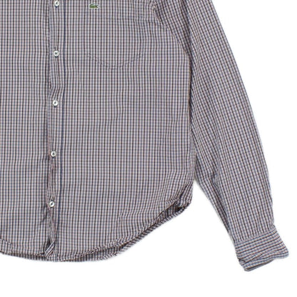 Mens Check Shirt Long Sleeve Classic Cotton