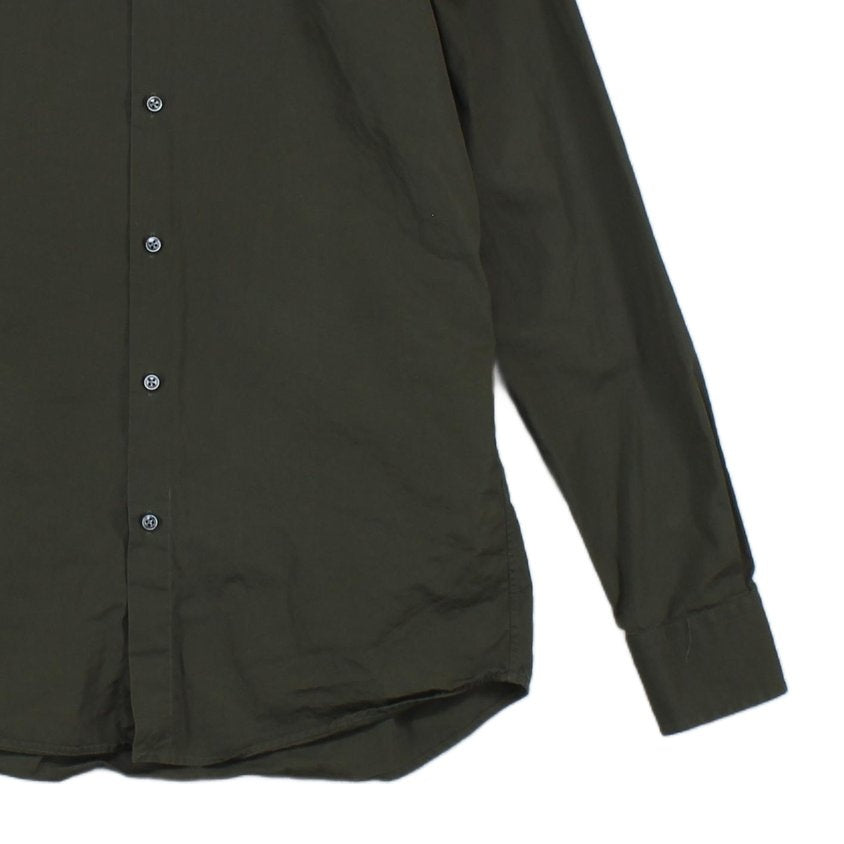 Mens Shirt Slim Fit Tailored Long Sleeve