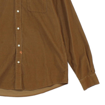 Mens Corduroy Shirt Tailored Button Up