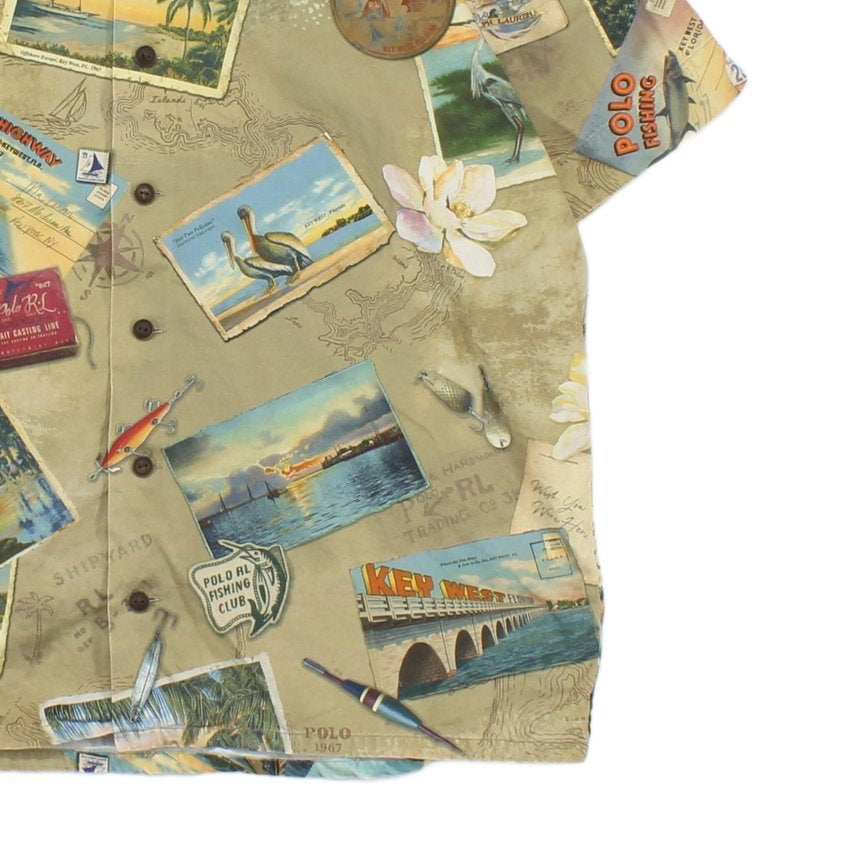 Mens Postcard Shirt Short Sleeve Key West