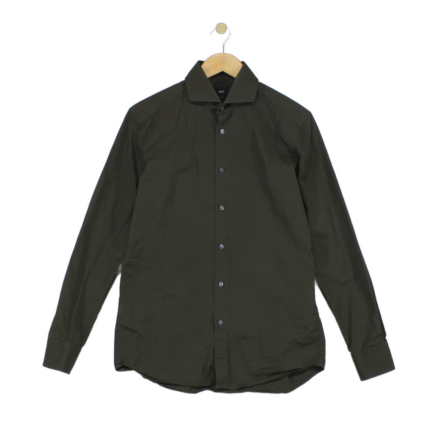 Mens Shirt Slim Fit Tailored Long Sleeve