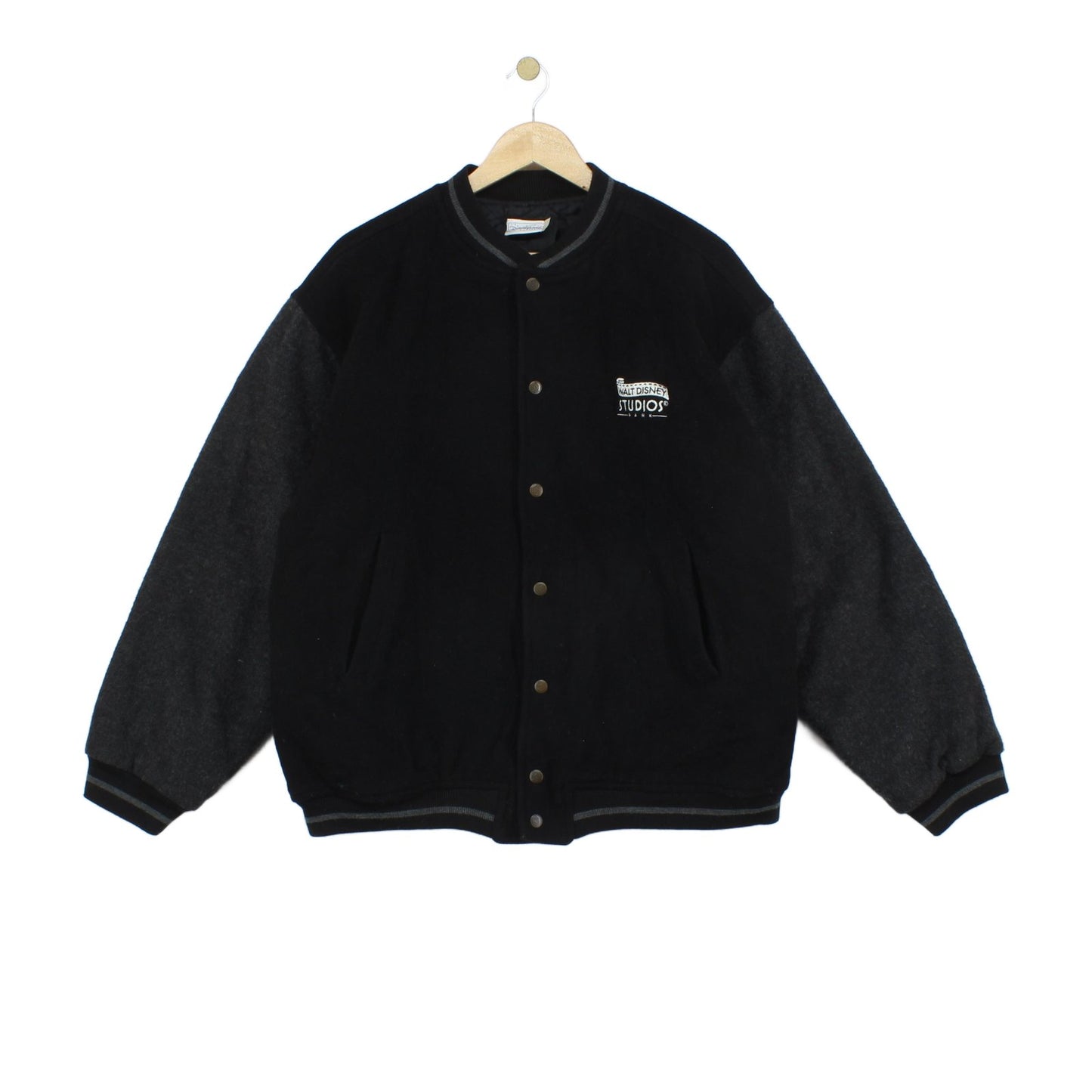 Mens Varsity Jacket Mickey Acrylic Wool