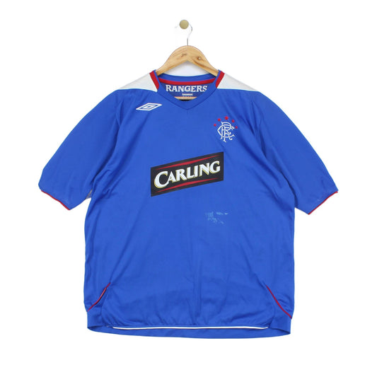 Mens Rangers 2006-07 Football Shirt Home Jersey Soccer