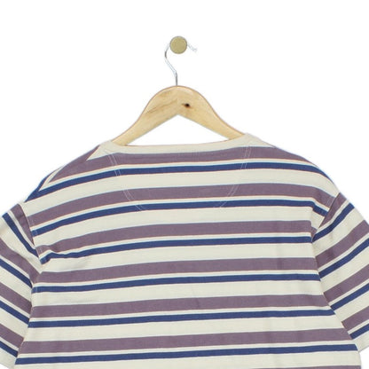 Mens Striped T-Shirt Crew Neck Short Sleeve