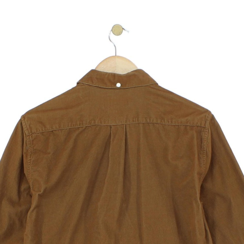 Mens Corduroy Shirt Tailored Button Up