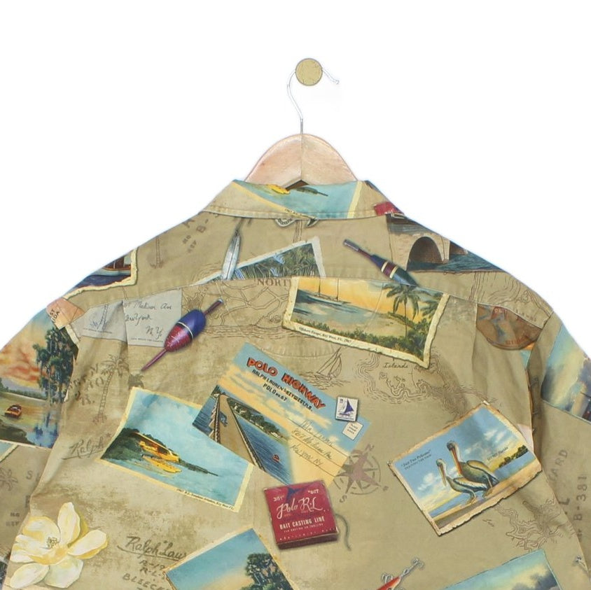 Mens Postcard Shirt Short Sleeve Key West