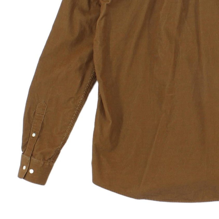 Mens Corduroy Shirt Tailored Button Up