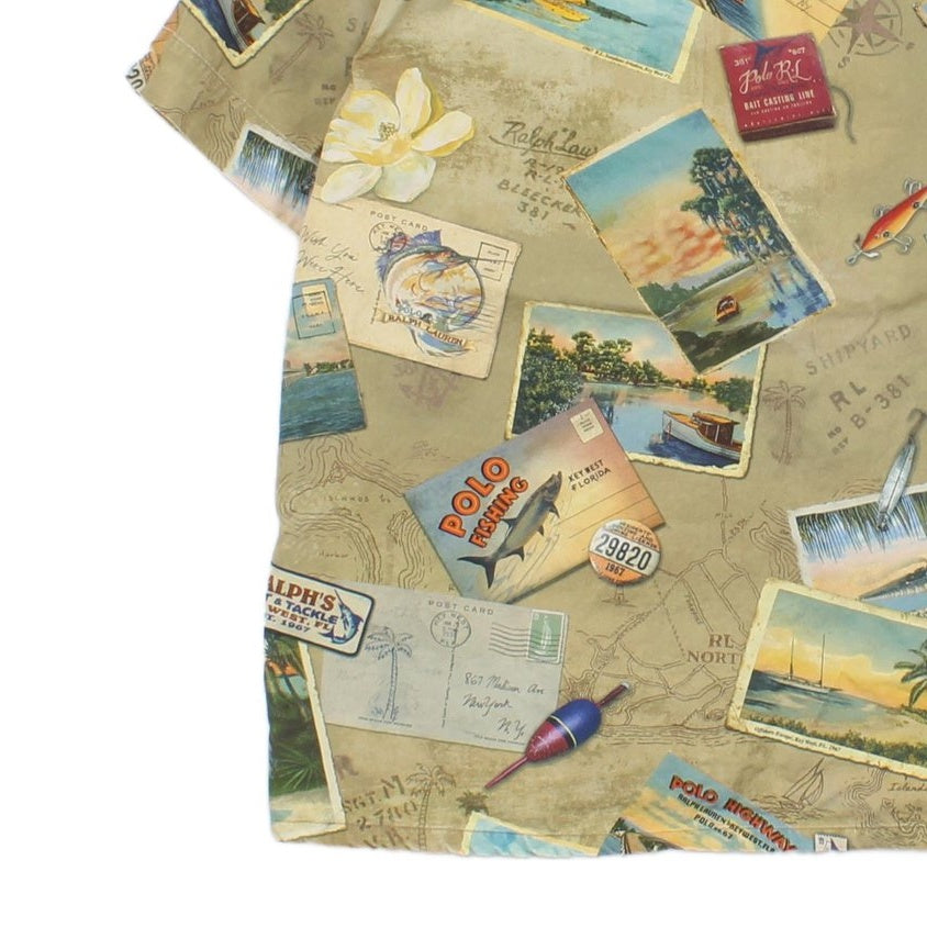 Mens Postcard Shirt Short Sleeve Key West