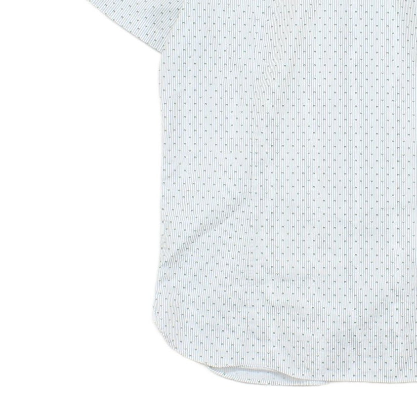 Mens Shirt Slim Fit Short Sleeve Button Up