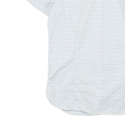 Mens Shirt Slim Fit Short Sleeve Button Up