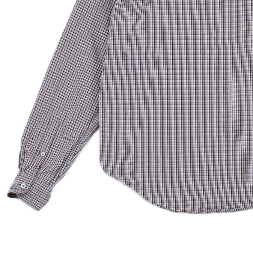 Mens Check Shirt Long Sleeve Classic Cotton