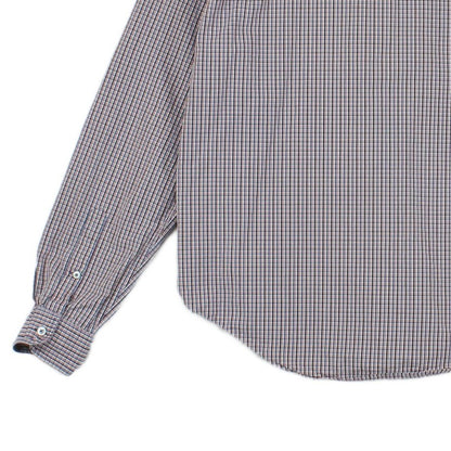 Mens Check Shirt Long Sleeve Classic Cotton