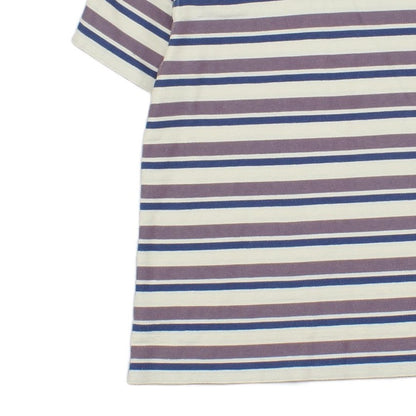 Mens Striped T-Shirt Crew Neck Short Sleeve