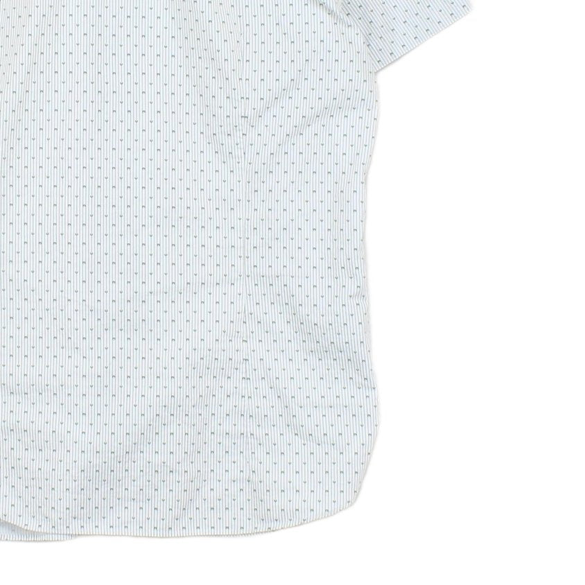 Mens Shirt Slim Fit Short Sleeve Button Up