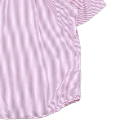 Mens Striped Shirt Short Sleeve Button Up Classic Fit