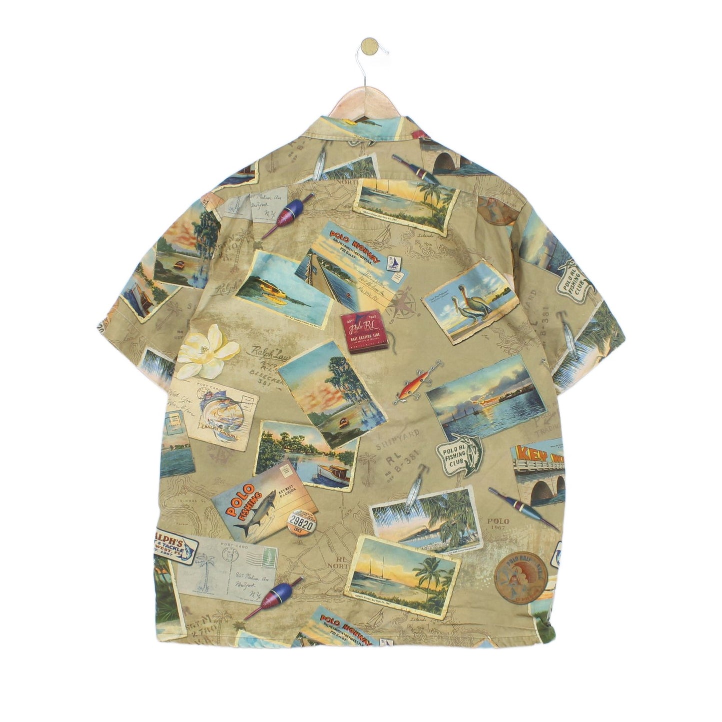 Mens Postcard Shirt Short Sleeve Key West
