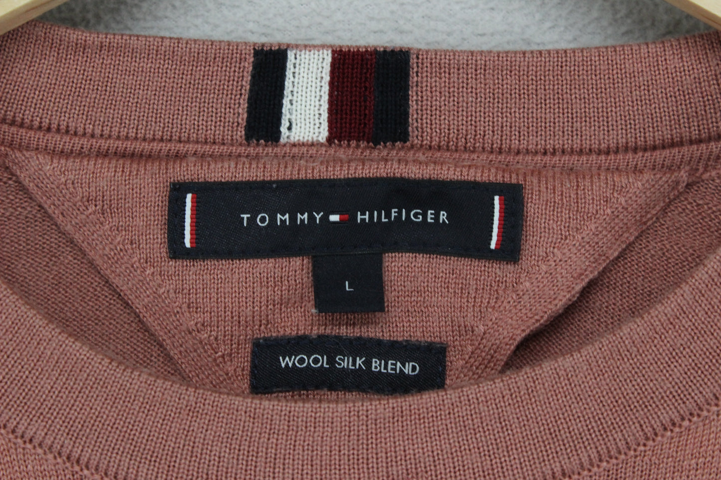 Mens Jumper Crew Neck Wool Silk