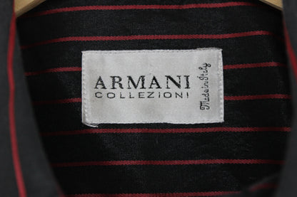 Mens Striped Shirt Made In Italy Short Sleeve