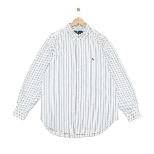 Mens Oxford Shirt Classic Fit Striped