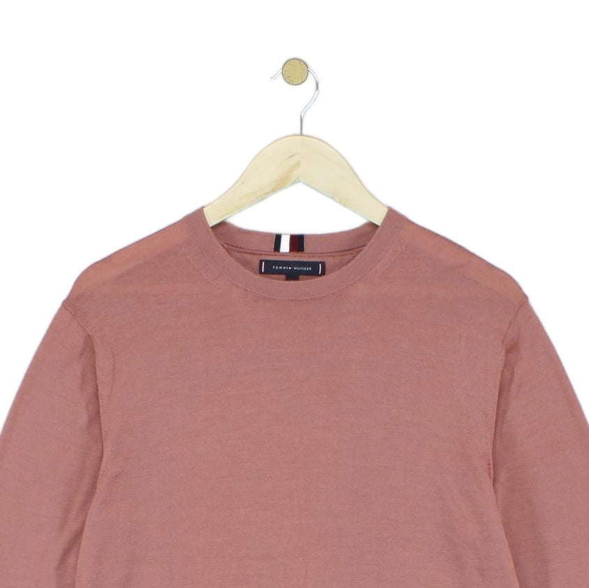 Mens Jumper Crew Neck Wool Silk