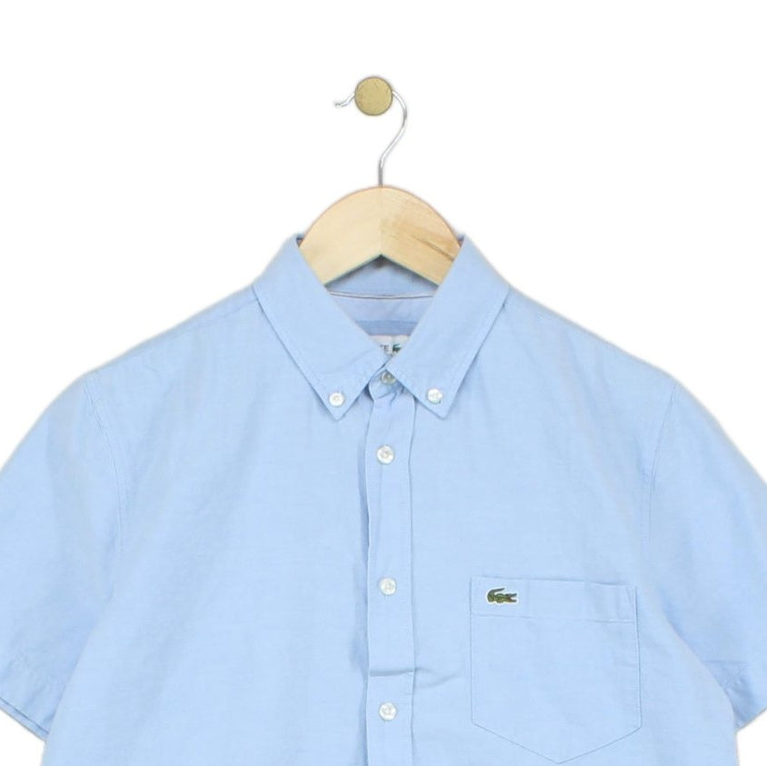 Mens Shirt Short Sleeve Button Up Regular Fit