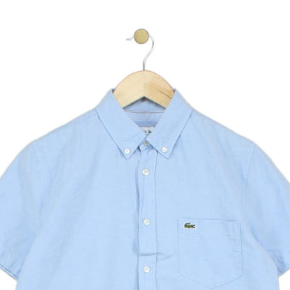 Mens Shirt Short Sleeve Button Up Regular Fit