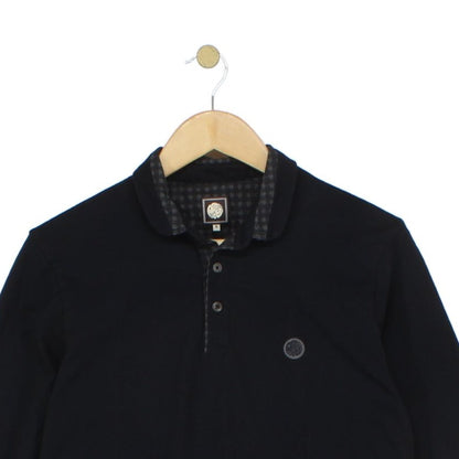 Mens Polo Shirt Long Sleeve Slim Fit