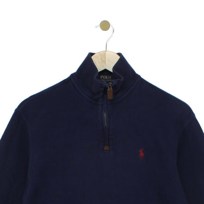 Mens 1/4 Zip Jumper Classic Cotton