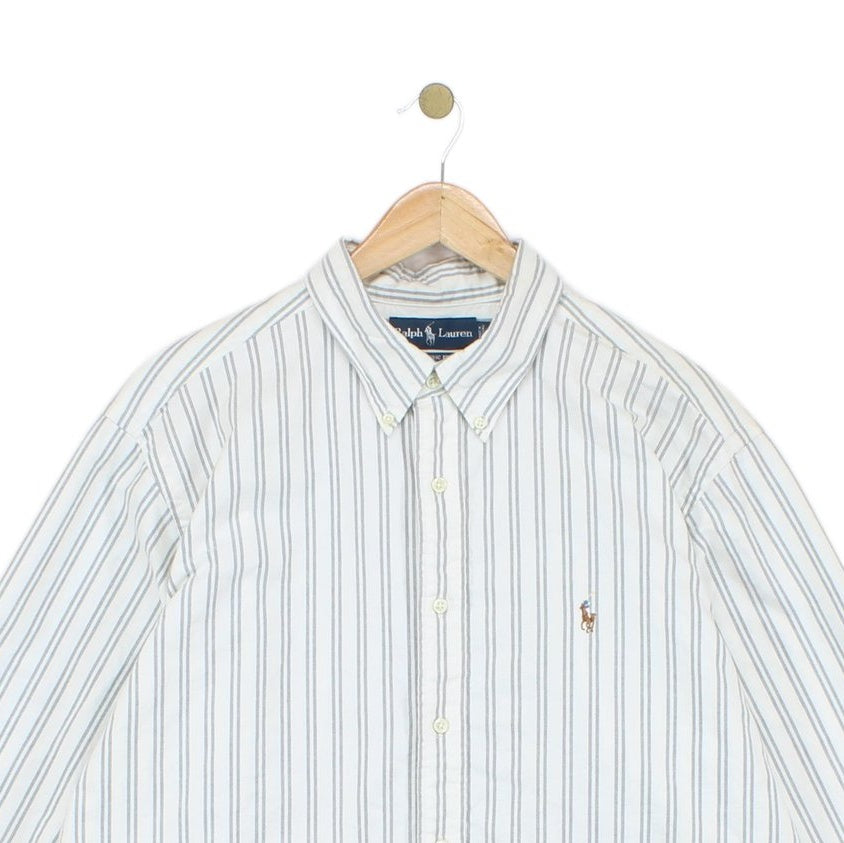 Mens Oxford Shirt Classic Fit Striped