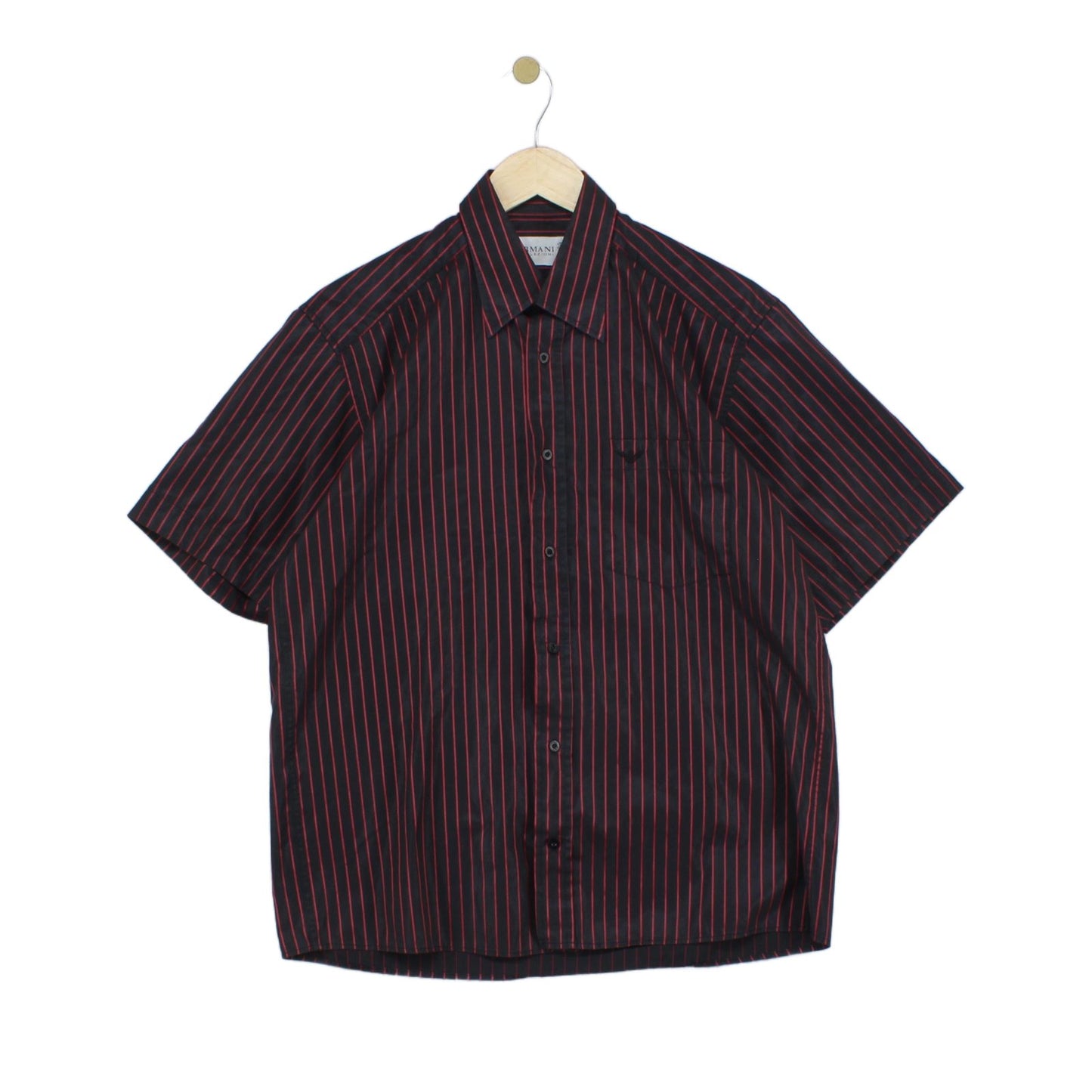 Mens Striped Shirt Made In Italy Short Sleeve