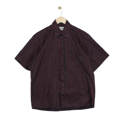 Mens Striped Shirt Made In Italy Short Sleeve
