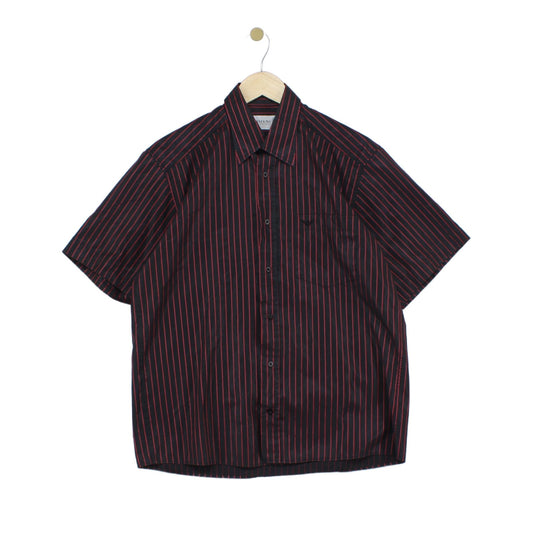 Mens Striped Shirt Made In Italy Short Sleeve