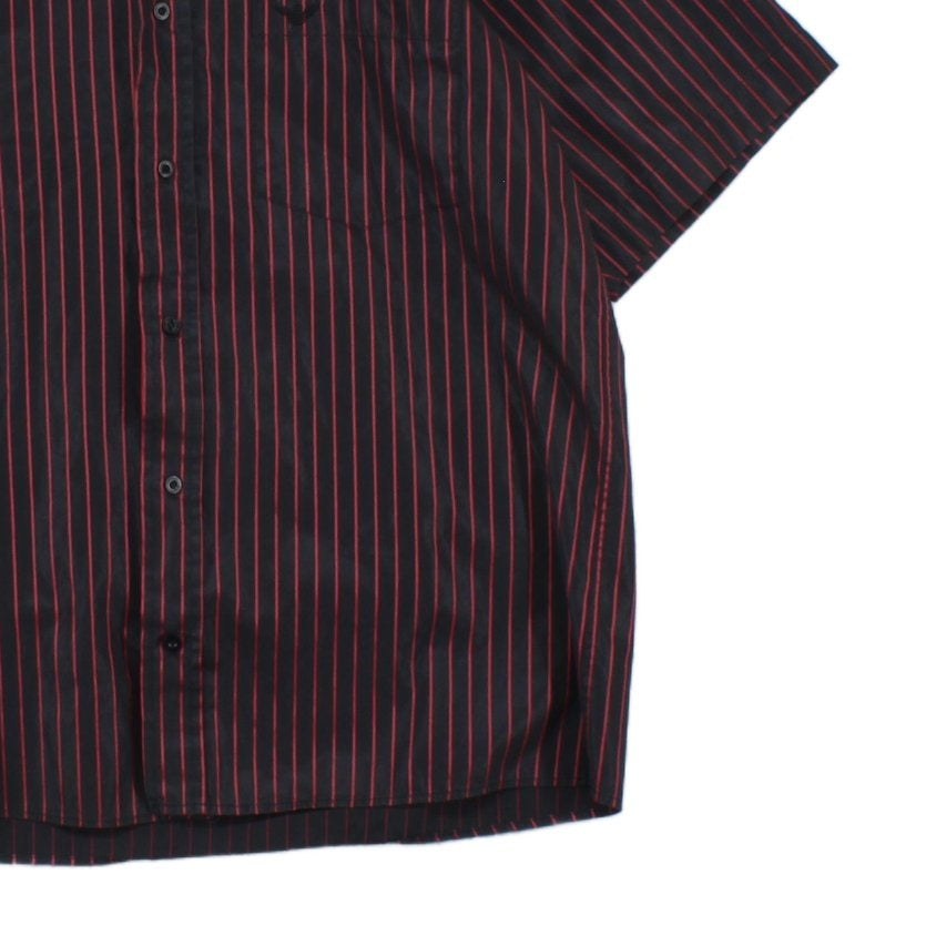 Mens Striped Shirt Made In Italy Short Sleeve