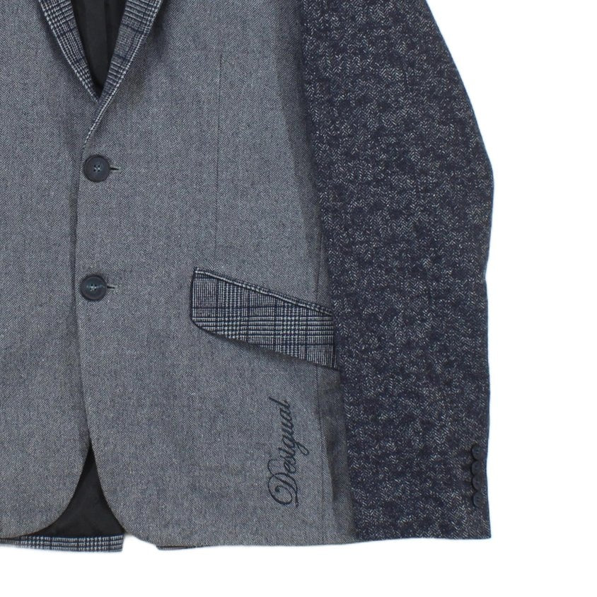Mens Blazer Plaid Wool Cotton Regular