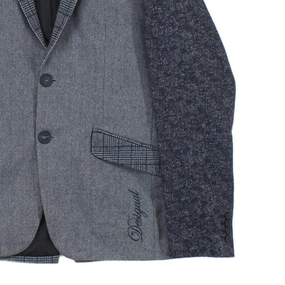 Mens Blazer Plaid Wool Cotton Regular