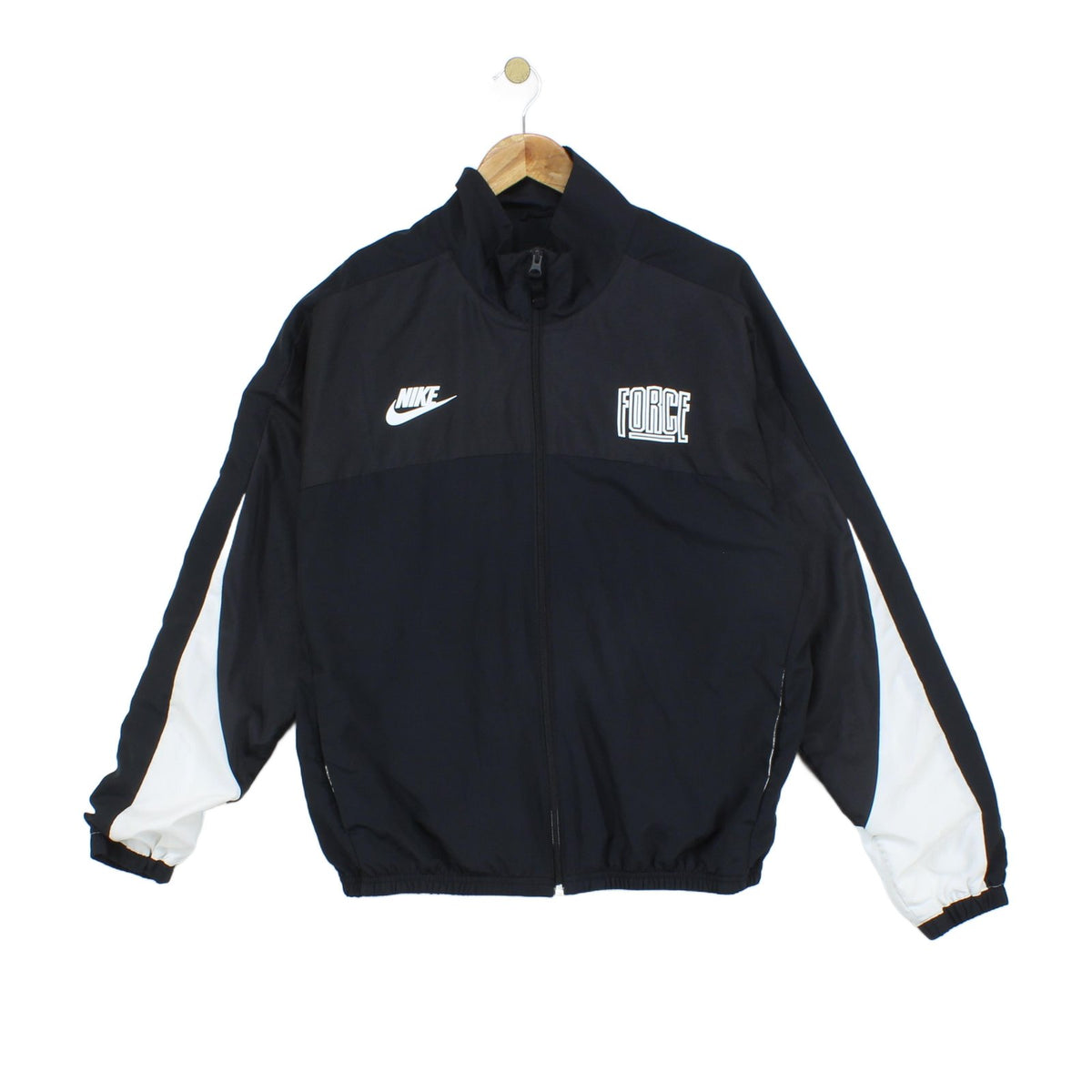 Mens Track Jacket Streetwear Logo Patch