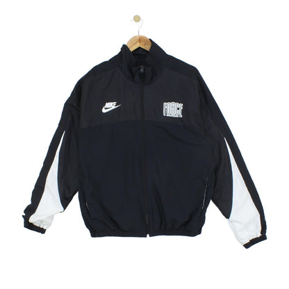 Mens Track Jacket Streetwear Logo Patch