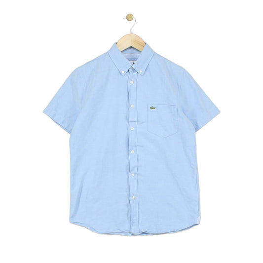 Mens Shirt Short Sleeve Button Up Regular Fit
