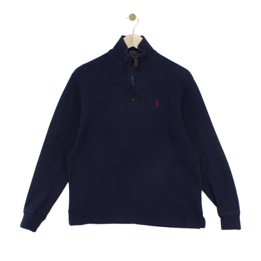 Mens 1/4 Zip Jumper Classic Cotton