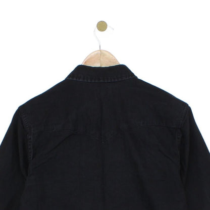 Womens Denim Shirt Snap Western Long Sleeve