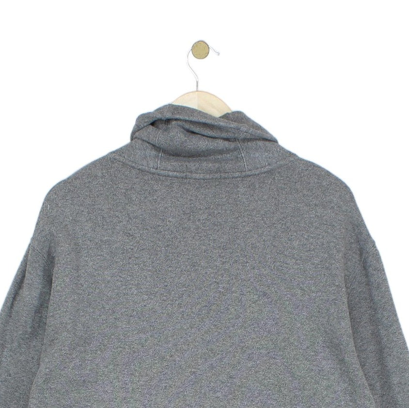 Mens Jumper Shawl Collar Ribbed Knit Cotton