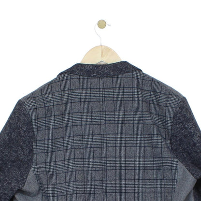 Mens Blazer Plaid Wool Cotton Regular