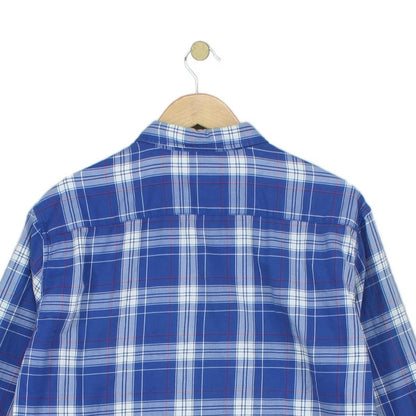 Mens Plaid Shirt Slim Fit Long Sleeve