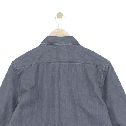 Mens Denim Shirt Button Up Classic